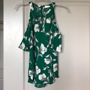 Sienna Sky cold shoulder floral blouse